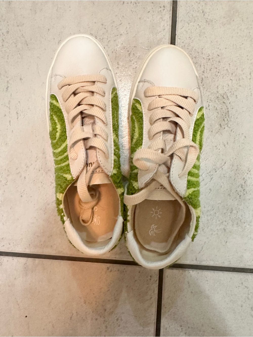 Soludos Ibiza Platform Psychedelic Spiral sneakers in Forest Green New Size 5 - Picture 7 of 10